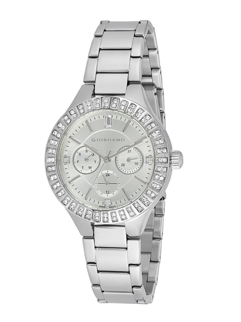GIORDANO Women Silver-Toned Analogue Watch