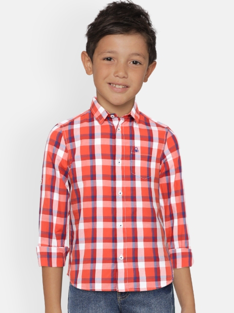 United Colors of Benetton Boys Coral Orange & White Regular Fit Checked Casual Shirt
United Colors of Benetton Boys Coral Orange & White Regular Fit Checked Casual Shirt