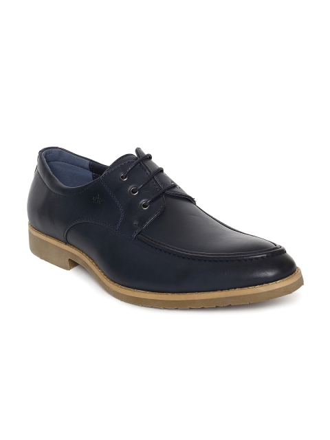 Arrow Men Navy Blue Luke Formal Leather Oxfords
