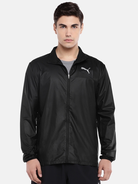 Puma Men Black Solid Sporty Run Jacket