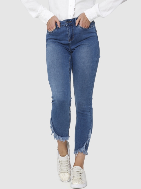 Vero Moda Women Blue Skinny Fit Mid-Rise Jeans