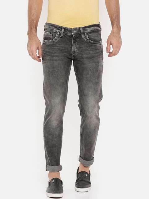 Pepe Jeans Men Charcoal Grey Tapered Fit Low-Rise Clean Look Stretchable Jeans, Black
Pepe Jeans Men Charcoal Grey Tapered Fit Low-Rise Clean Look Stretchable Jeans, Black