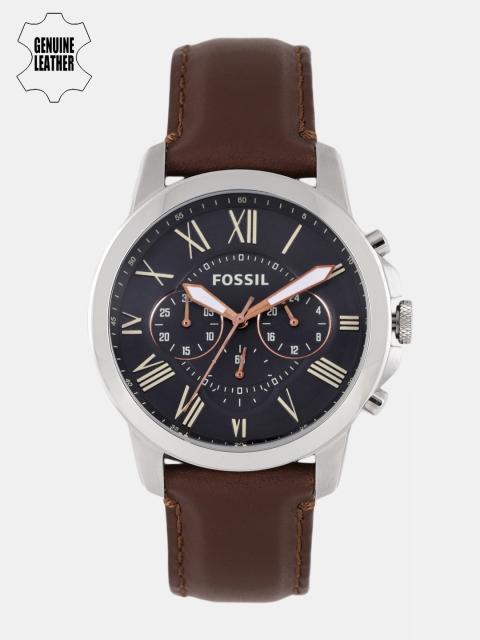 Fossil Men Black Analogue Watch FS4813