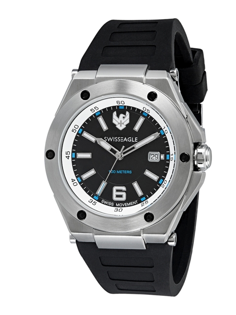 Swiss Eagle Women Black Analogue Watch