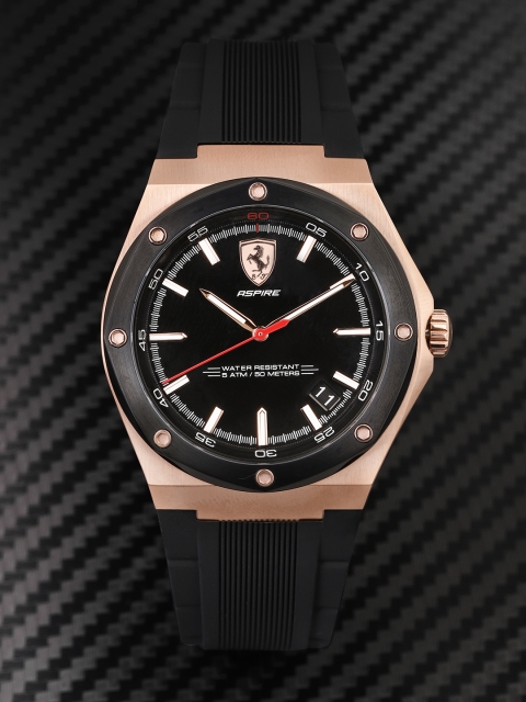 SCUDERIA FERRARI Men Black ASPIRE Analogue Watch 0830553