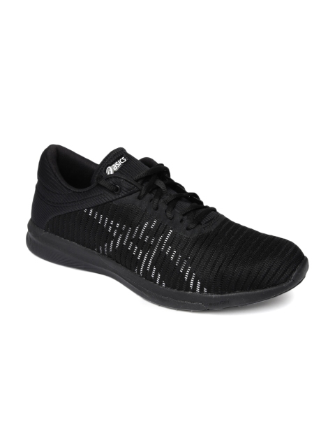 ASICS Men Black Running Shoes