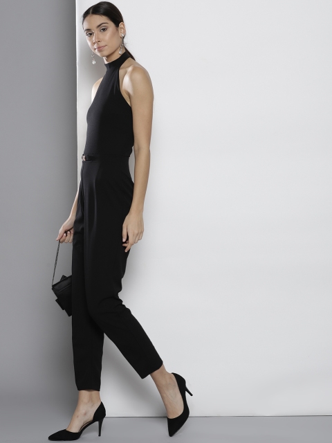 DOROTHY PERKINS Women Black Sold Basic Jumpsuit