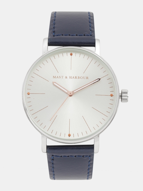 Mast & Harbour Unisex Silver-Toned Analogue Watch MFB-PN-LW5489M