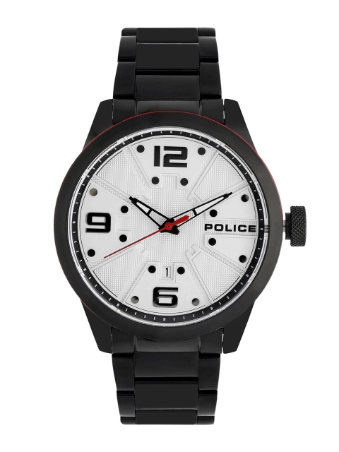 Police Men White Analogue Watch PL15306JSB01M