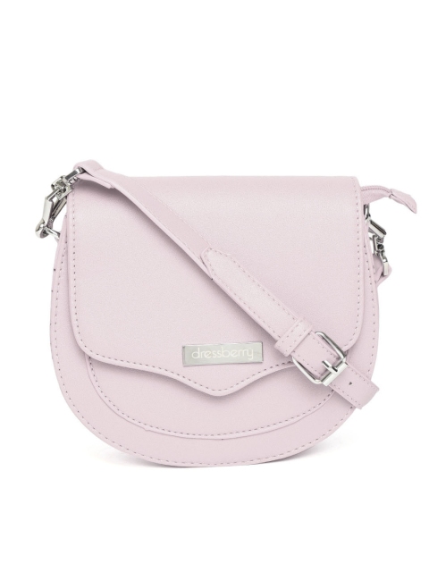 DressBerry Lavender Solid Sling Bag