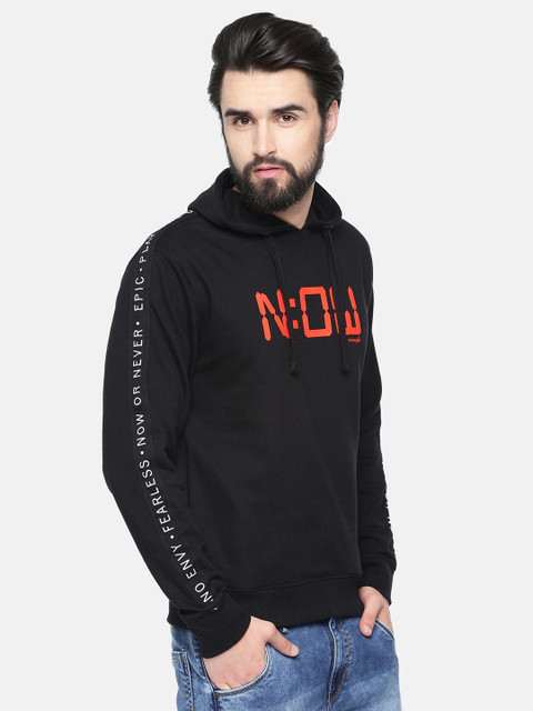 Wrangler Men Black Printed Hooded Sweatshirt
Wrangler Men Black Printed Hooded Sweatshirt