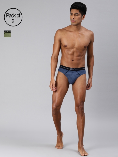 HRX by Hrithik Roshan Men Lifestyle Blue & Olive Green Pack of 2 Basic Briefs LS-7010AB
HRX by Hrithik Roshan Men Lifestyle Blue & Olive Green Pack of 2 Basic Briefs LS-7010AB
