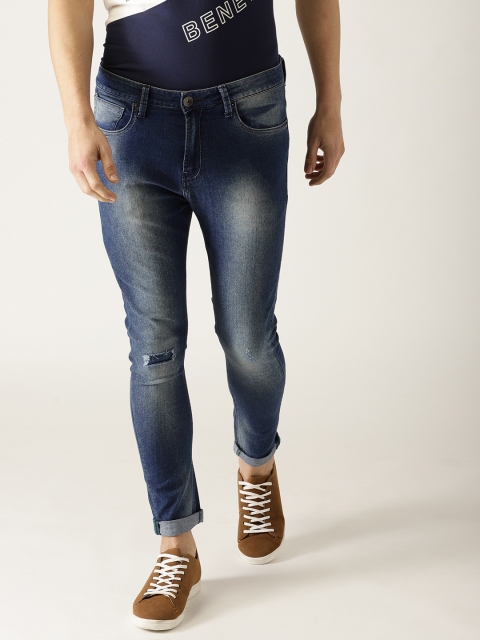 United Colors of Benetton Men Navy Blue Carrot Fit Mid-Rise Low Distress Stretchable Jeans
United Colors of Benetton Men Navy Blue Carrot Fit Mid-Rise Low Distress Stretchable Jeans