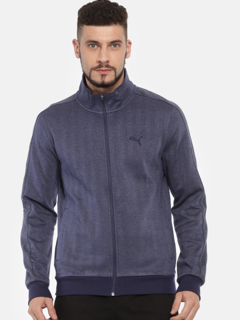 Puma Men Navy Self Design Slim Fit Herringbone Knit Track Jacket, Navy blue
Puma Men Navy Self Design Slim Fit Herringbone Knit Track Jacket, Navy blue