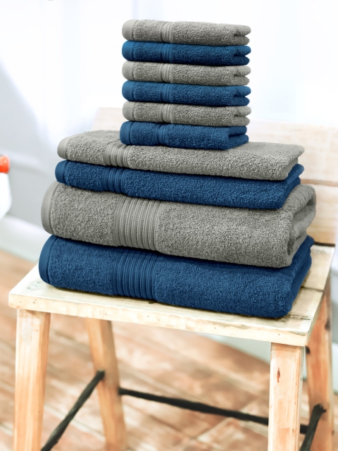 Swiss Republic Signature Unisex 630 GSM 10 Piece 100% Cotton Bath Towel Set, Navy blue
Swiss Republic Signature Unisex 630 GSM 10 Piece 100% Cotton Bath Towel Set, Navy blue