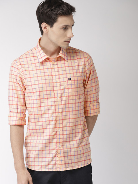 Arrow Sport Men Peach-Coloured Slim Fit Checked Casual Shirt
Arrow Sport Men Peach-Coloured Slim Fit Checked Casual Shirt
