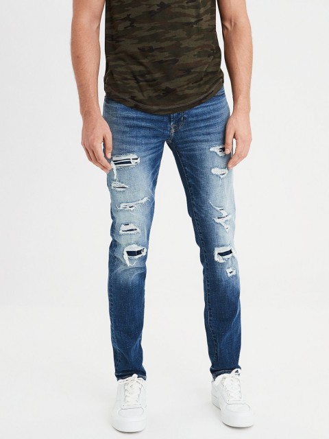 AMERICAN EAGLE OUTFITTERS Men Blue Slim Fit Mid-Rise Mildly Distressed Stretchable Jeans
AMERICAN EAGLE OUTFITTERS Men Blue Slim Fit Mid-Rise Mildly Distressed Stretchable Jeans
