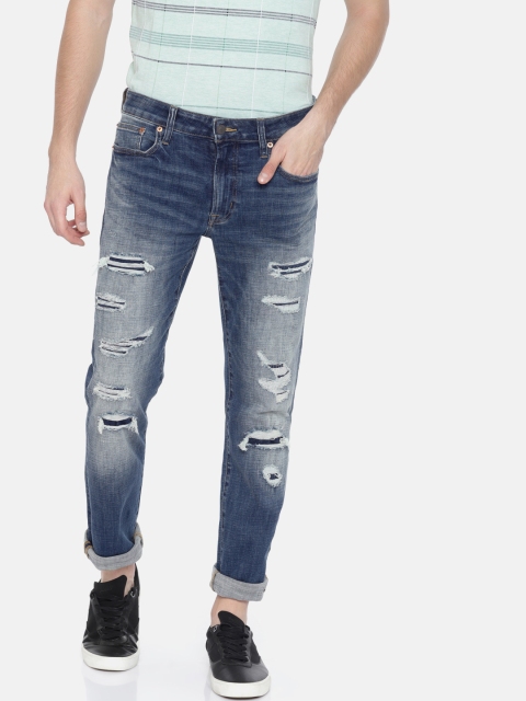 AMERICAN EAGLE OUTFITTERS Men Blue Slim Fit Mid-Rise Highly Distressed Stretchable Jeans
AMERICAN EAGLE OUTFITTERS Men Blue Slim Fit Mid-Rise Highly Distressed Stretchable Jeans