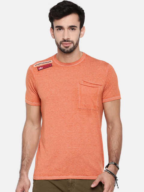 Breakbounce Men Orange Solid Round Neck T-shirt
Breakbounce Men Orange Solid Round Neck T-shirt