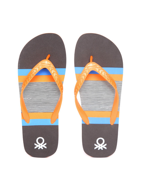 United Colors of Benetton Men Orange & Coffee Brown Striped Thong Flip-Flops
United Colors of Benetton Men Orange & Coffee Brown Striped Thong Flip-Flops