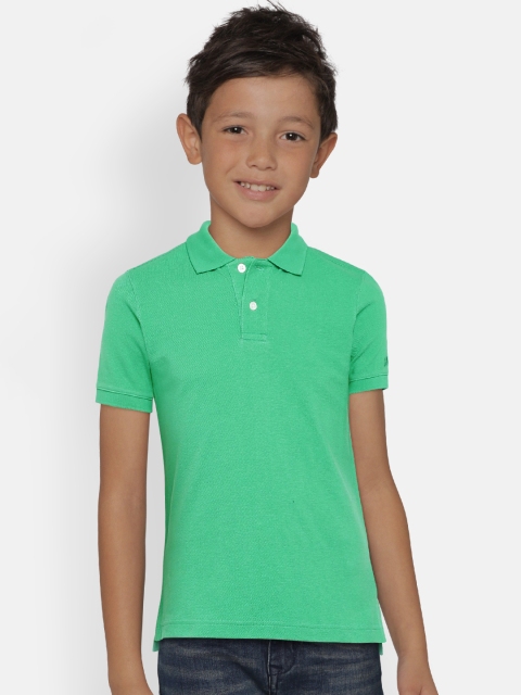 GAP Boys' Green Uniform Short Sleeve Polo Shirt