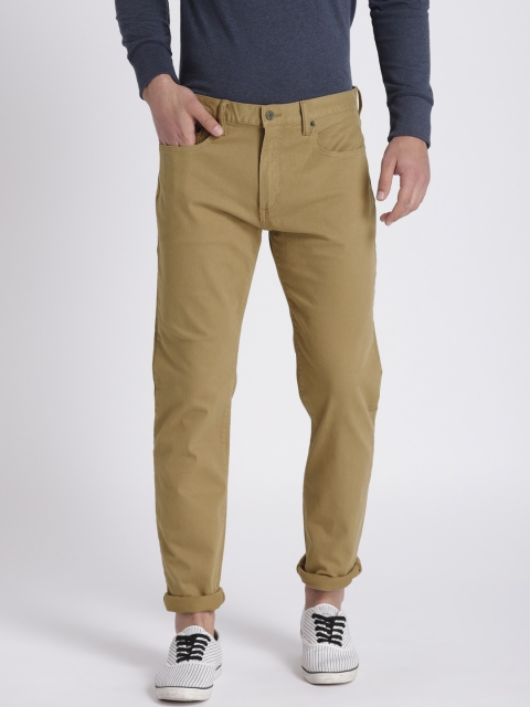GAP Men's Khaki Color Jeans in Slim Fit with GapFlex