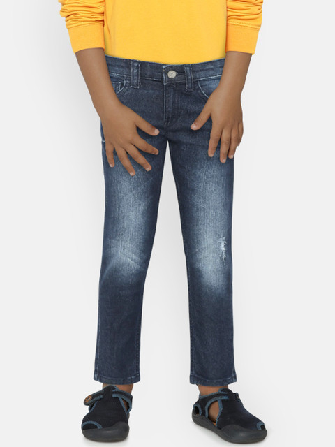 United Colors of Benetton Boys Navy Mid-Rise Mildly Distressed Stretchable Jeans, Navy blue
United Colors of Benetton Boys Navy Mid-Rise Mildly Distressed Stretchable Jeans, Navy blue