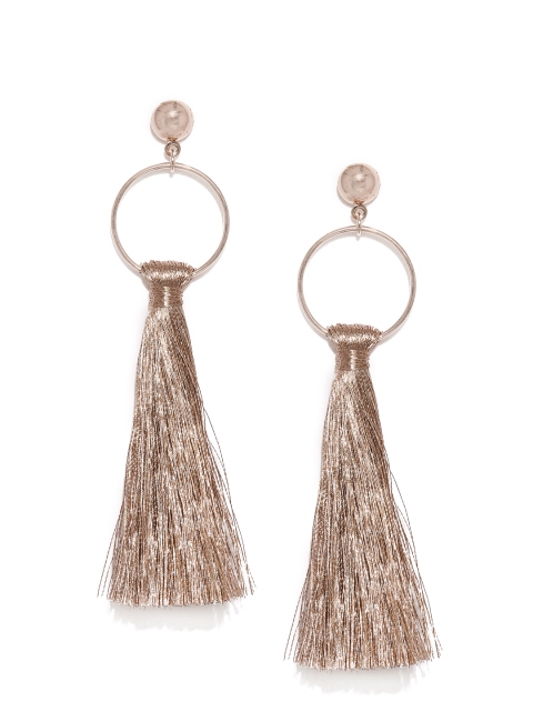 Accessorize Rose Gold Contemporary Drop Earrings