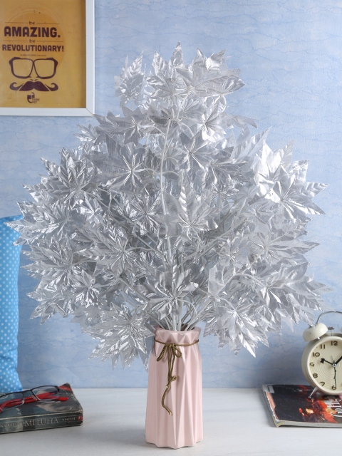 Fourwalls Set of 8 Sliver Artificial Maple Toned Leaves Plants Stem without Pot, Silver
Fourwalls Set of 8 Sliver Artificial Maple Toned Leaves Plants Stem without Pot, Silver