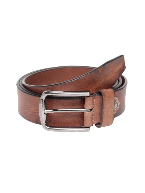 Teakwood Leathers Men Tan Brown Solid Belt