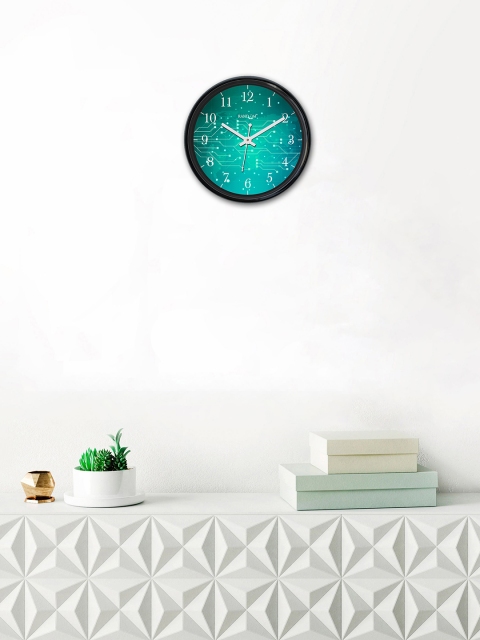 RANDOM Sea Green Round Printed Analogue Wall Clock