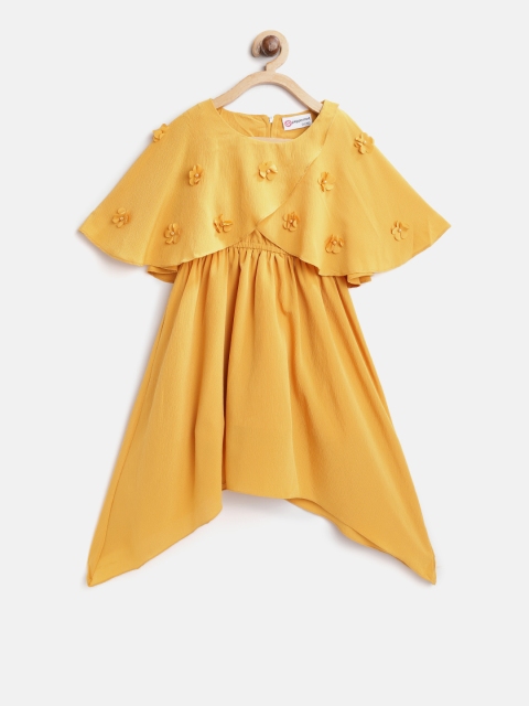 Peppermint Girls Mustard Yellow Solid Layered Fit & Flare Dress with Embellished Appliques
Peppermint Girls Mustard Yellow Solid Layered Fit & Flare Dress with Embellished Appliques