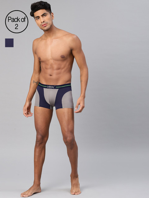 HRX by Hrithik Roshan Men Active Contrast Mesh Pack of 2 Trunks HRX-SS18-LS-7032AB, Navy blue
HRX by Hrithik Roshan Men Active Contrast Mesh Pack of 2 Trunks HRX-SS18-LS-7032AB, Navy blue