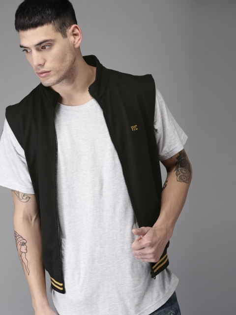 Moda Rapido Men Black Solid Sweatshirt