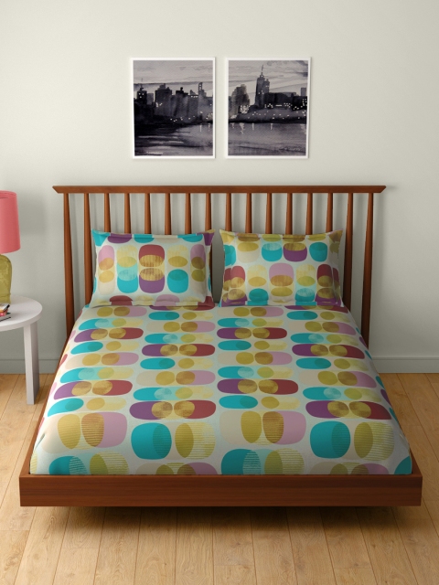CORE Designed by SPACES Blue & Purple Printed Flat 104 TC Bedsheet with 2 Pillow Covers
CORE Designed by SPACES Blue & Purple Printed Flat 104 TC Bedsheet with 2 Pillow Covers