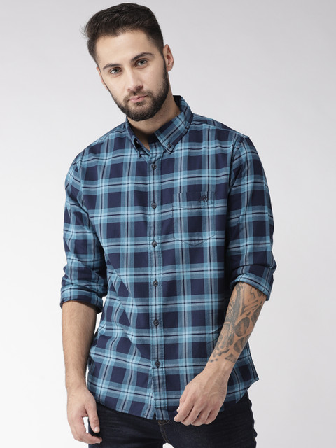 Aeropostale Men Blue Regular Fit Checked Casual Shirt
Aeropostale Men Blue Regular Fit Checked Casual Shirt