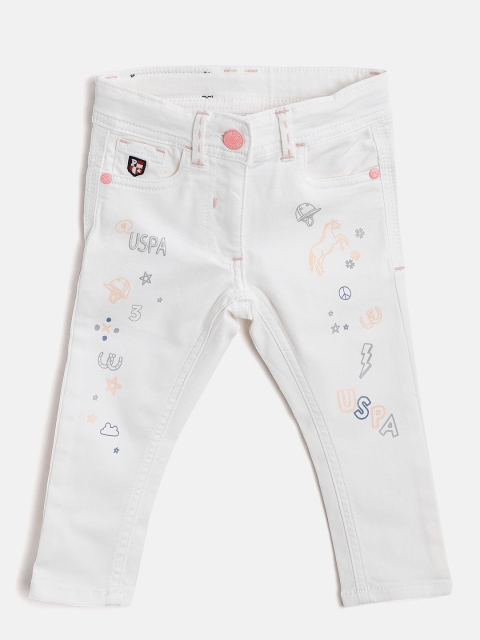 U.S. Polo Assn. Kids Girls Off-White Regular Fit Mid-Rise Printed Stretchable Jeans
U.S. Polo Assn. Kids Girls Off-White Regular Fit Mid-Rise Printed Stretchable Jeans