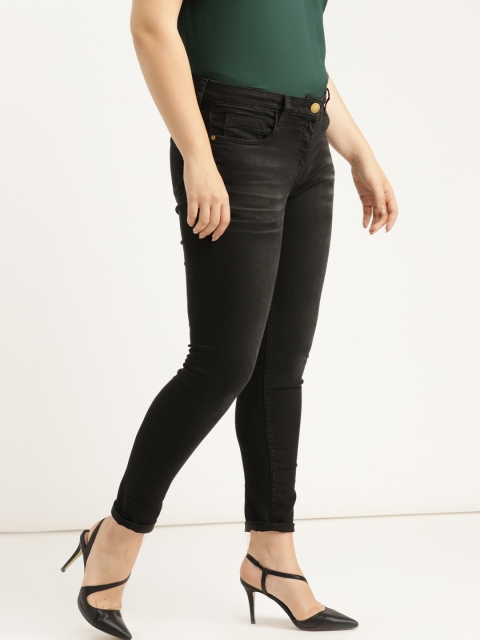 Sztori Plus Size Women Black Skinny Fit Mid-Rise Clean Look Stretchable Cropped Jeans
Sztori Plus Size Women Black Skinny Fit Mid-Rise Clean Look Stretchable Cropped Jeans