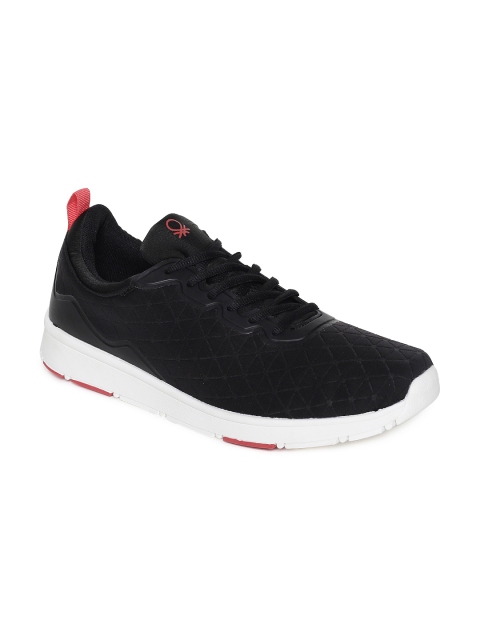 United Colors of Benetton Men Black Sneakers