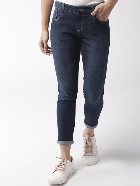 Mast & Harbour Women Navy Blue Skinny Fit Mid-Rise Clean Look Stretchable Cropped Jeans
Mast & Harbour Women Navy Blue Skinny Fit Mid-Rise Clean Look Stretchable Cropped Jeans