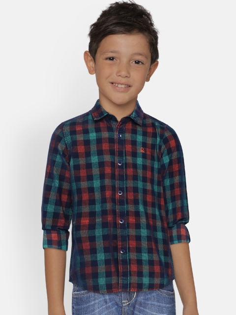 United Colors of Benetton Boys Navy Blue & Sea Green Regular Fit Checked Casual Shirt
United Colors of Benetton Boys Navy Blue & Sea Green Regular Fit Checked Casual Shirt