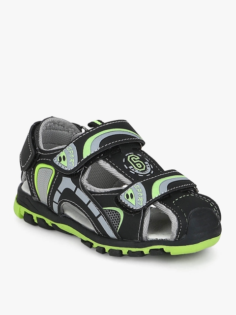 Kittens Boys Black Comfort Sandals