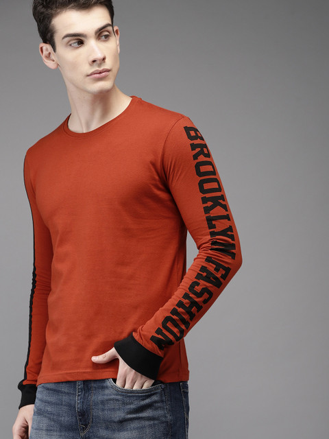 HERE&NOW Men Red Solid Round Neck T-shirt
HERE&NOW Men Red Solid Round Neck T-shirt