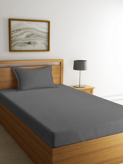 Portico New York Grey Solid Flat 144 TC Cotton 1 Single Bedsheet with 1 Pillow Cover
Portico New York Grey Solid Flat 144 TC Cotton 1 Single Bedsheet with 1 Pillow Cover