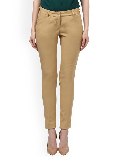 Park Avenue Women Beige Slim Fit Solid Regular Trousers
Park Avenue Women Beige Slim Fit Solid Regular Trousers