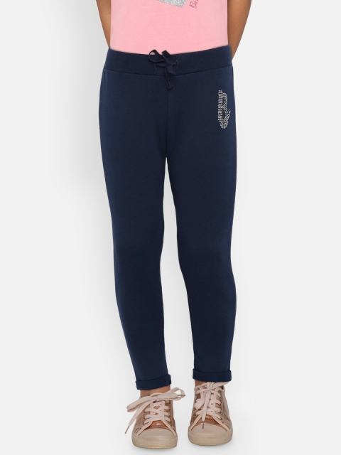 United Colors of Benetton Girls Navy Blue Track Pants