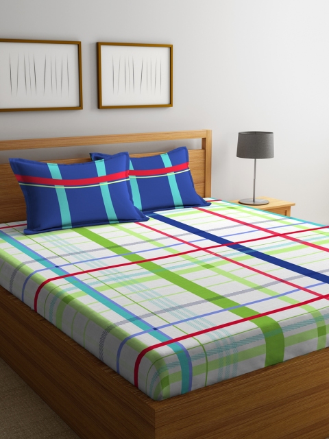 Portico New York White & Blue Fitted 144 TC Cotton 1 Queen Bedsheet with 2 Pillow Covers
Portico New York White & Blue Fitted 144 TC Cotton 1 Queen Bedsheet with 2 Pillow Covers