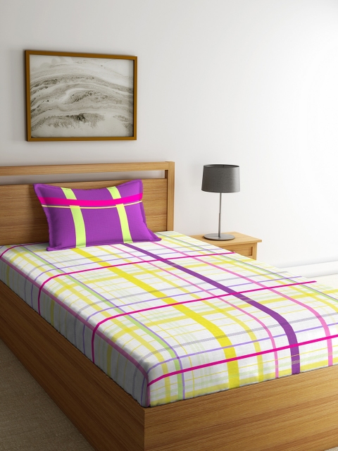 Portico New York White & Purple Flat 144 TC Cotton 1 Single Bedsheet with 1 Pillow Cover
Portico New York White & Purple Flat 144 TC Cotton 1 Single Bedsheet with 1 Pillow Cover