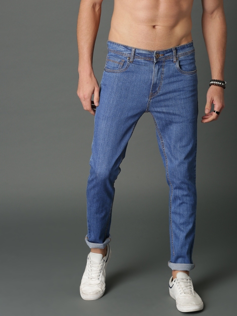 Roadster Men Blue Slim Fit Mid-Rise Clean Look Jeans