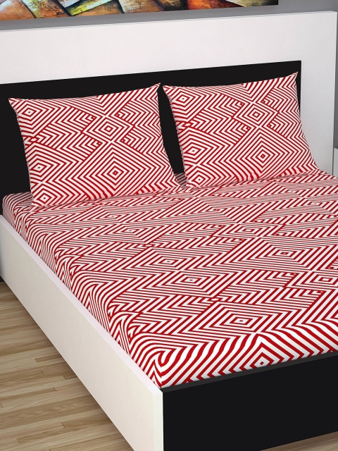 Divine Casa Red & Off-White Geometric Flat 160 TC Cotton 1 Extra Large Bedsheet with 2 Pillow Covers
Divine Casa Red & Off-White Geometric Flat 160 TC Cotton 1 Extra Large Bedsheet with 2 Pillow Covers